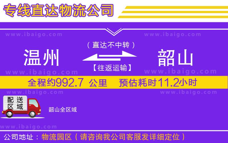 溫州到韶山物流專線