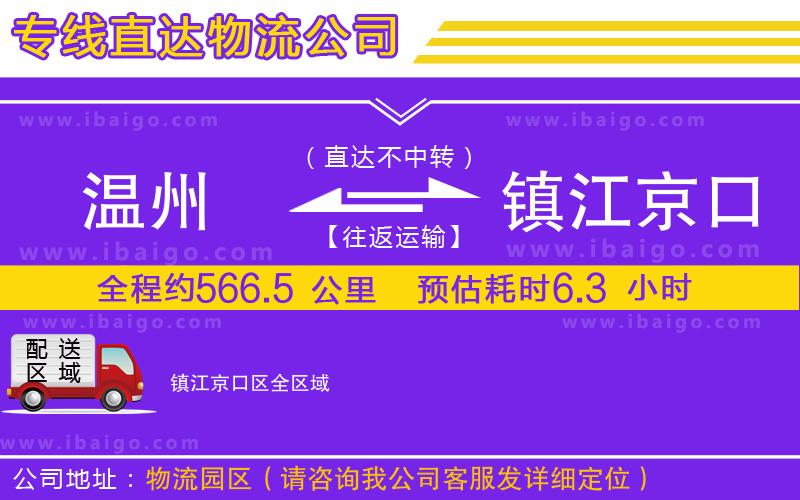 溫州到鎮(zhèn)江京口區(qū)貨運公司