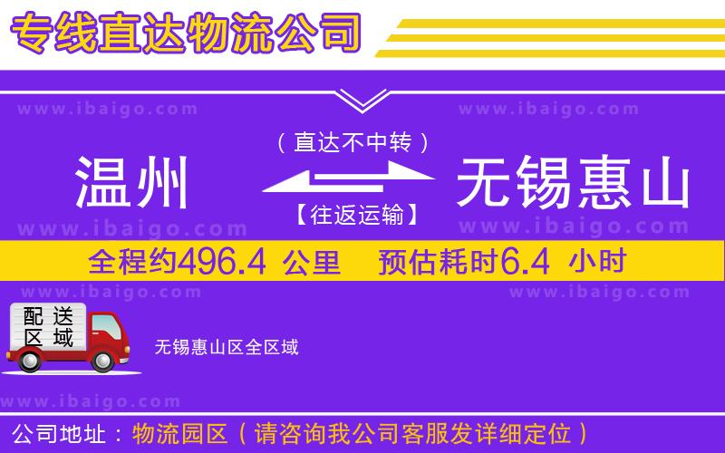 溫州到無錫惠山區(qū)物流專線