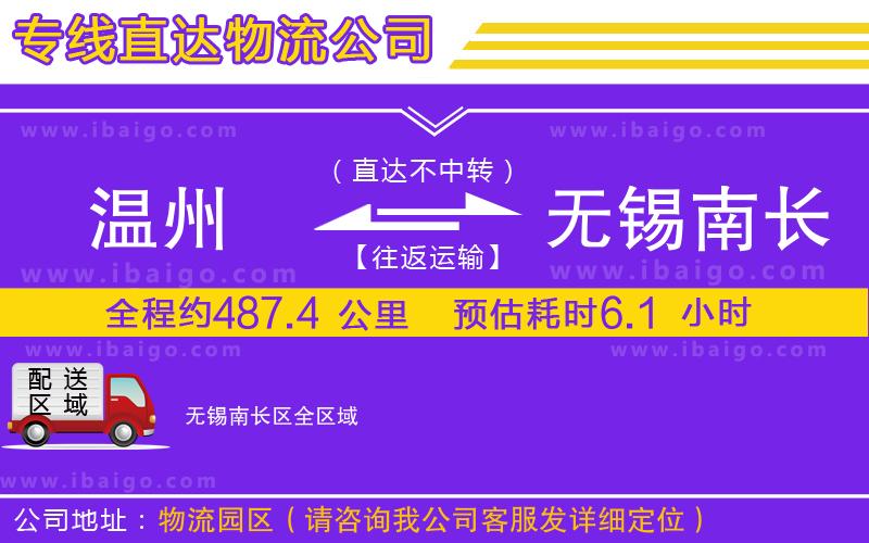 溫州到無錫南長區(qū)貨運(yùn)專線