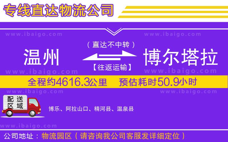 溫州到博爾塔拉蒙古自治州貨運(yùn)專(zhuān)線