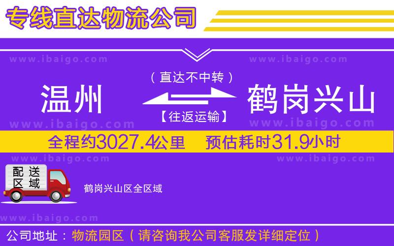 溫州到鶴崗興山區(qū)貨運公司