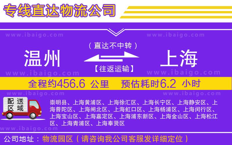 溫州到上海貨運(yùn)